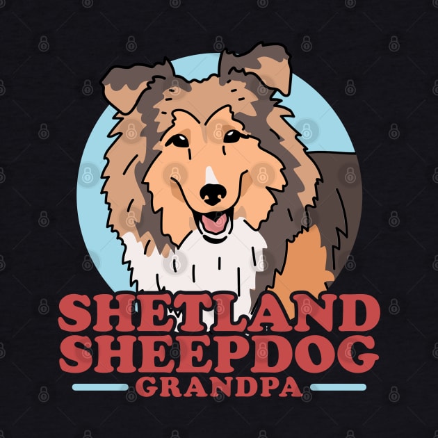 Shetland Sheepdog Grandpa | Dog Owner Sheltie by Streetwear KKS